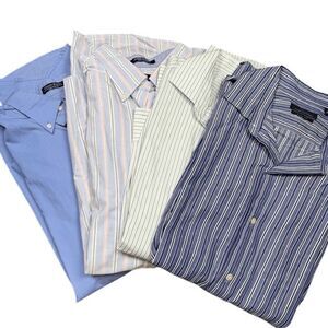 Bundle of 4 Men's Dress Shirts Marc Anthony, Calvin Klein, Size Large / 16 1/2